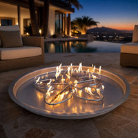 31" Push Button Ignition Fire Pit Kit — lifestyle