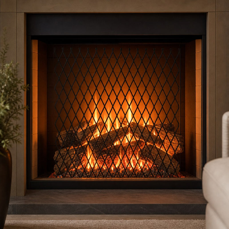 Ember Retainer for Grates - 16" x 10" — lifestyle