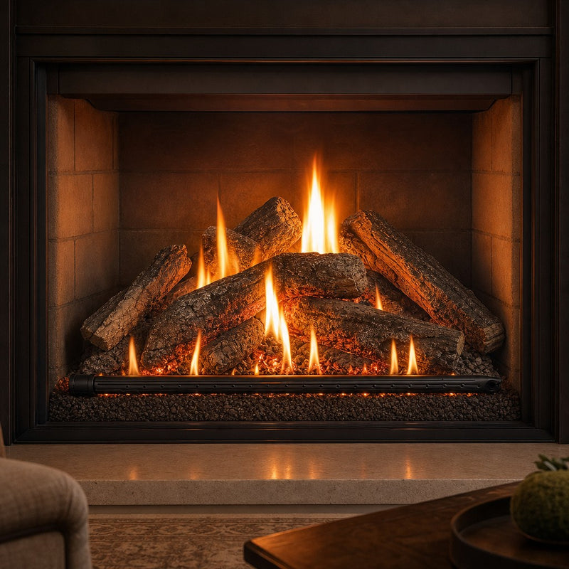 Black Steel Natural Gas Burner Pipe - 24" — lifestyle