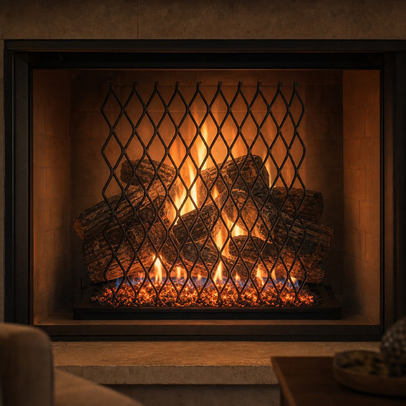 Ember Retainer for Grates - 12" x 7" — lifestyle