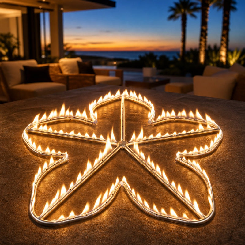 Penta Gas Fire Pit Burner with Match Lit Ignition - 18" — lifestyle