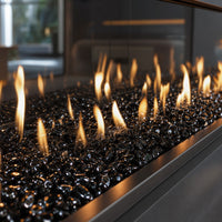 Krystal Fire - Gem Fire Glass - Black 10 lbs. — lifestyle