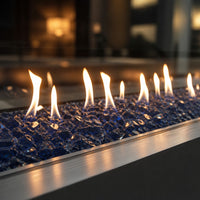 Krystal Fire - Fire Glass - 1/2"-3/4" Royal Blue - 10lbs — lifestyle
