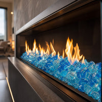 Krystal Fire - Fire Glass - 1/2"-1" Turquoise Ice — lifestyle