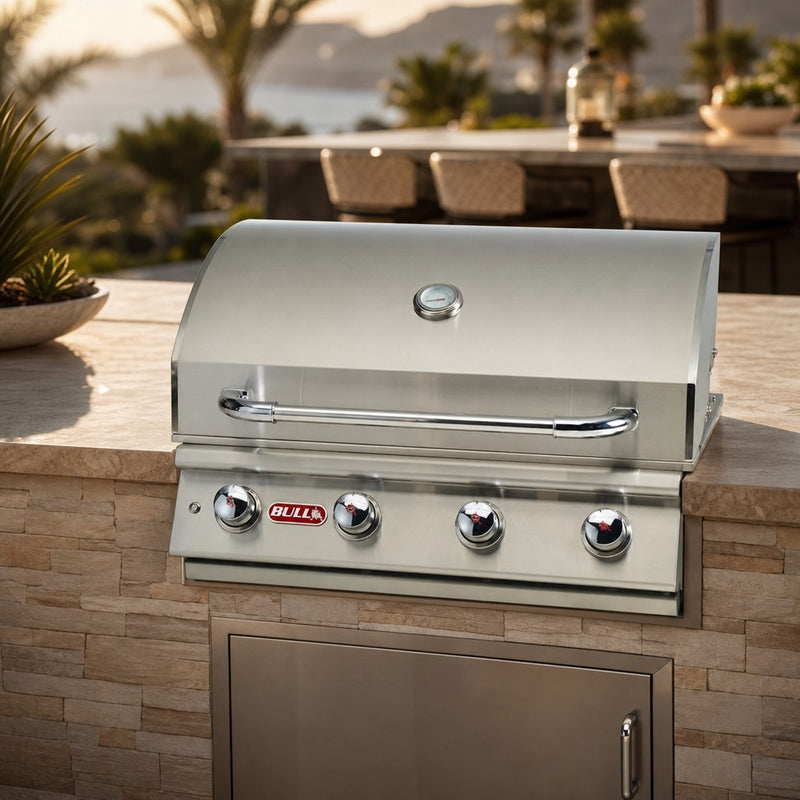 Bull Lonestar Select Built-In Gas Grill — lifestyle