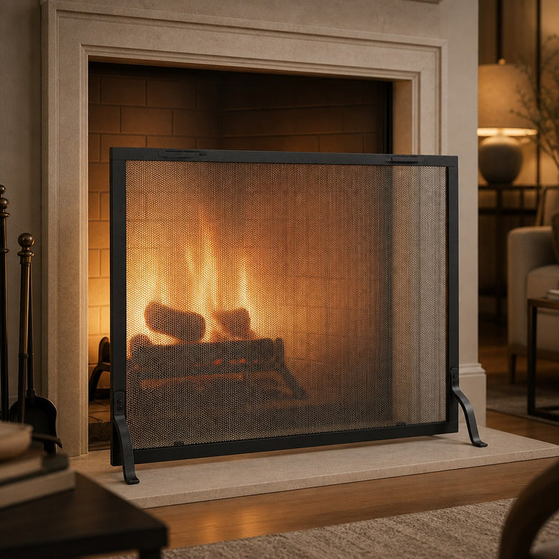 Classic Fireplace Screen — lifestyle