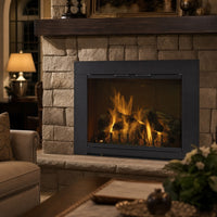 Grande Standard Masonry Fireplace Glass Door — lifestyle