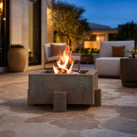 Vesta Fia Steel Gas Fire Pit - 38" — lifestyle