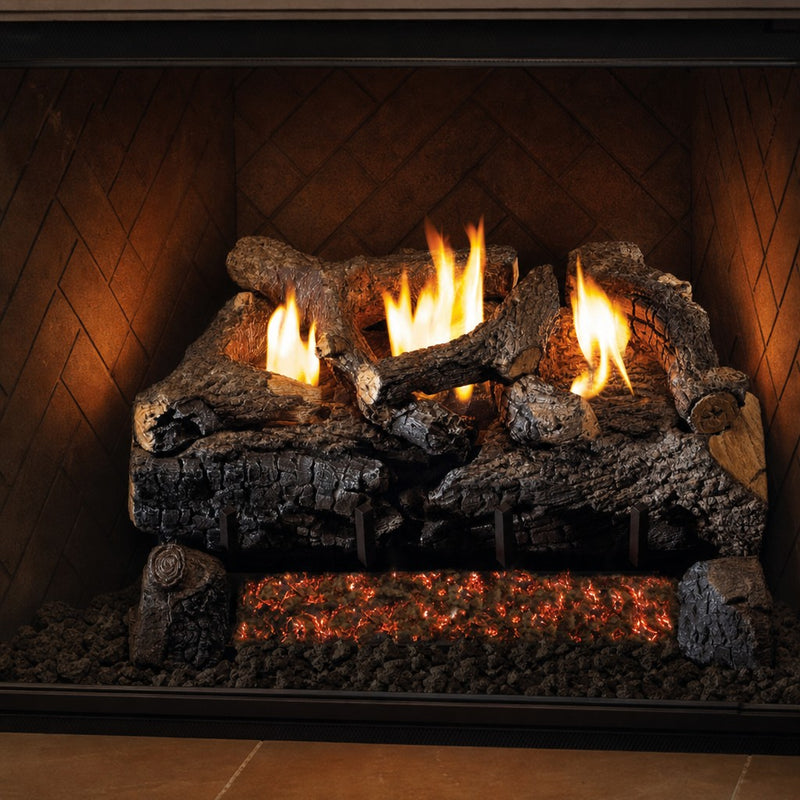 Peterson Real Fyre Evening Fyre Charred Ventless Gas Log Set — lifestyle