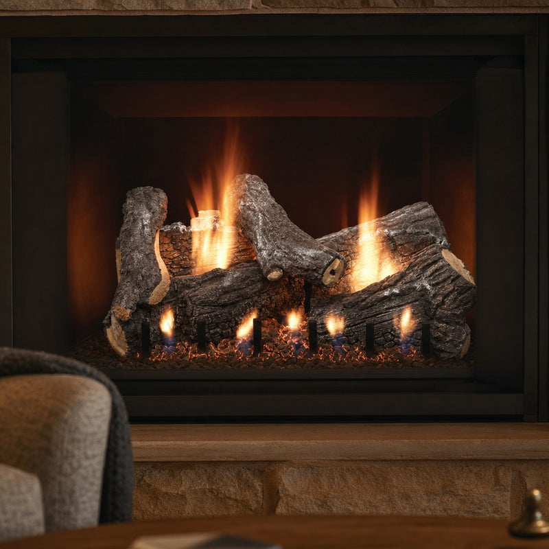 Empire Sassafras Singled-Sided Ventless Gas Log Set — lifestyle