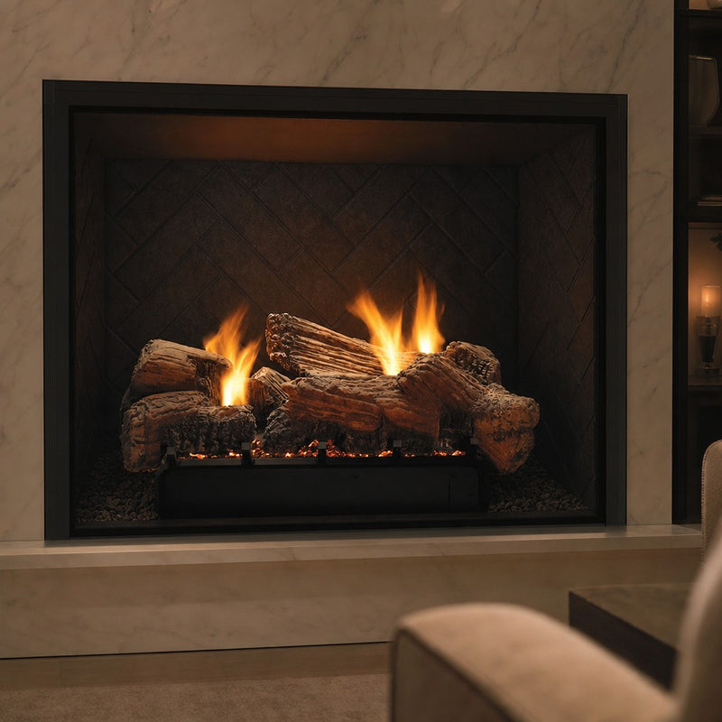 Empire Stone River See-Through Ventless Gas Log Set — lifestyle