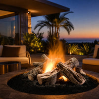Hargrove Wilderness Split Outdoor Gas Log Set — lifestyle