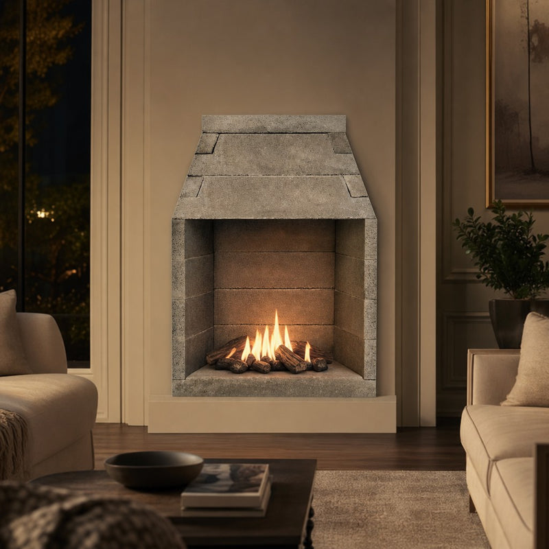 FireRock Conventional Fireplace - 48" — lifestyle