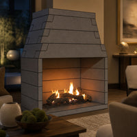 FireRock Conventional California Fireplace - 48" — lifestyle
