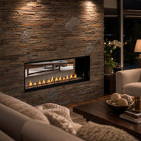 Superior VRL4543 Ventless See Through Linear Gas Fireplace - 43" — lifestyle