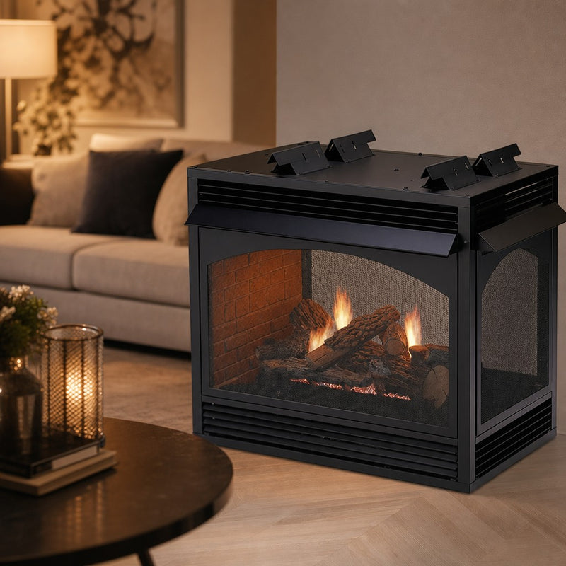 Empire Vail See-Through Ventless Gas Fireplace - 36" — lifestyle