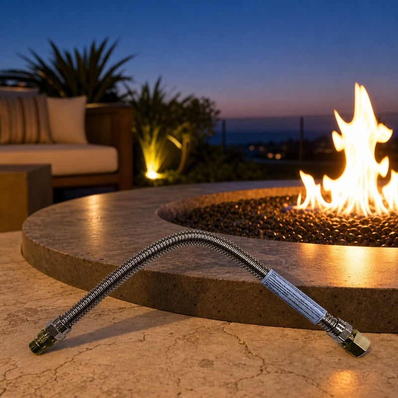 3/4" High Capacity Stainless Steel Flex Line — lifestyle