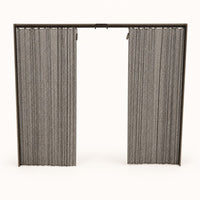 Mesh Hanging Fireplace Screen — studio