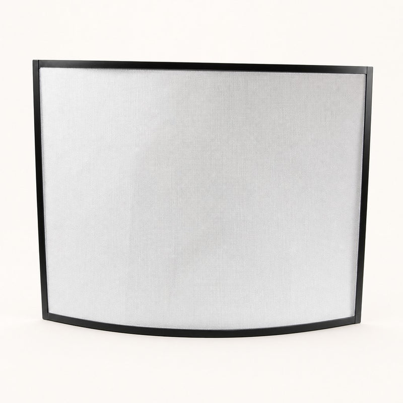 Oxfordshire Bowed Fireplace Screen - Black — studio