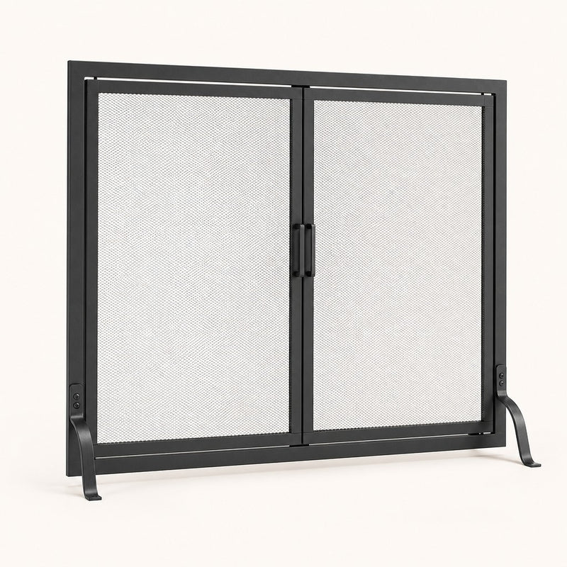 Classic Fireplace Screen with Doors — studio