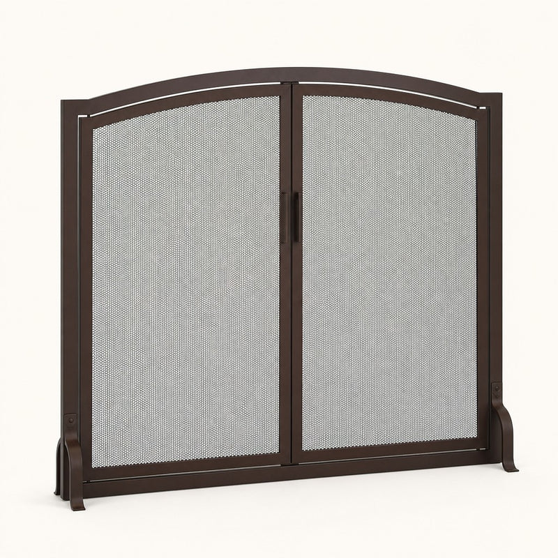 Classic Arched Fireplace Screen with Doors — studio