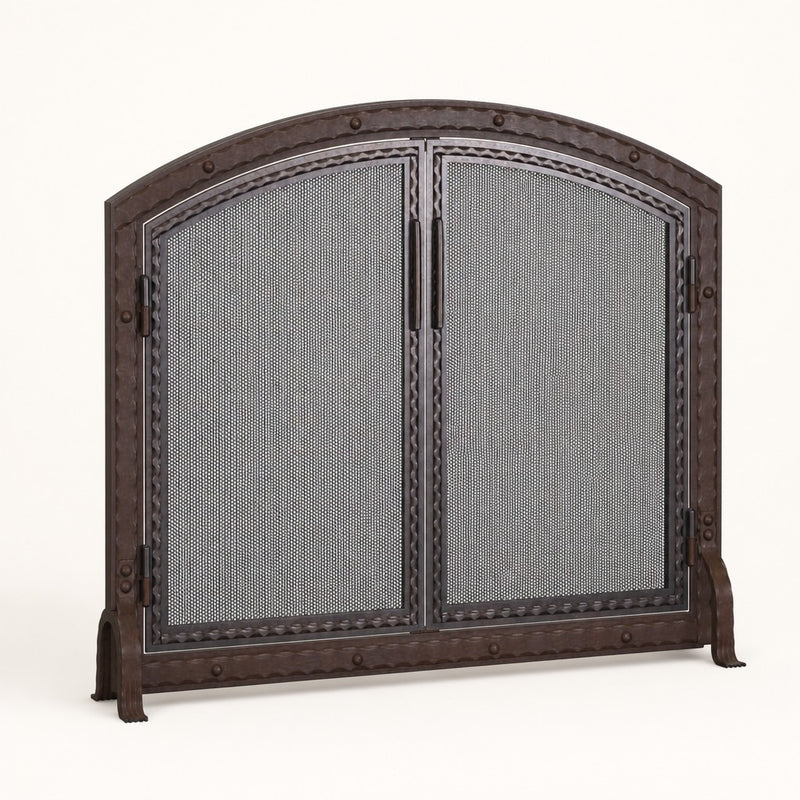 Templar Arched Fireplace Screen with Doors — studio