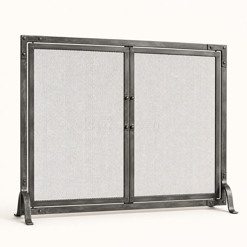 Stronghold Fireplace Screen with Doors — studio