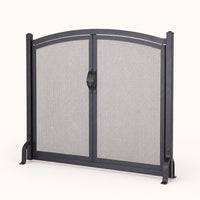 Early American Arched Fireplace Screen with Doors — studio