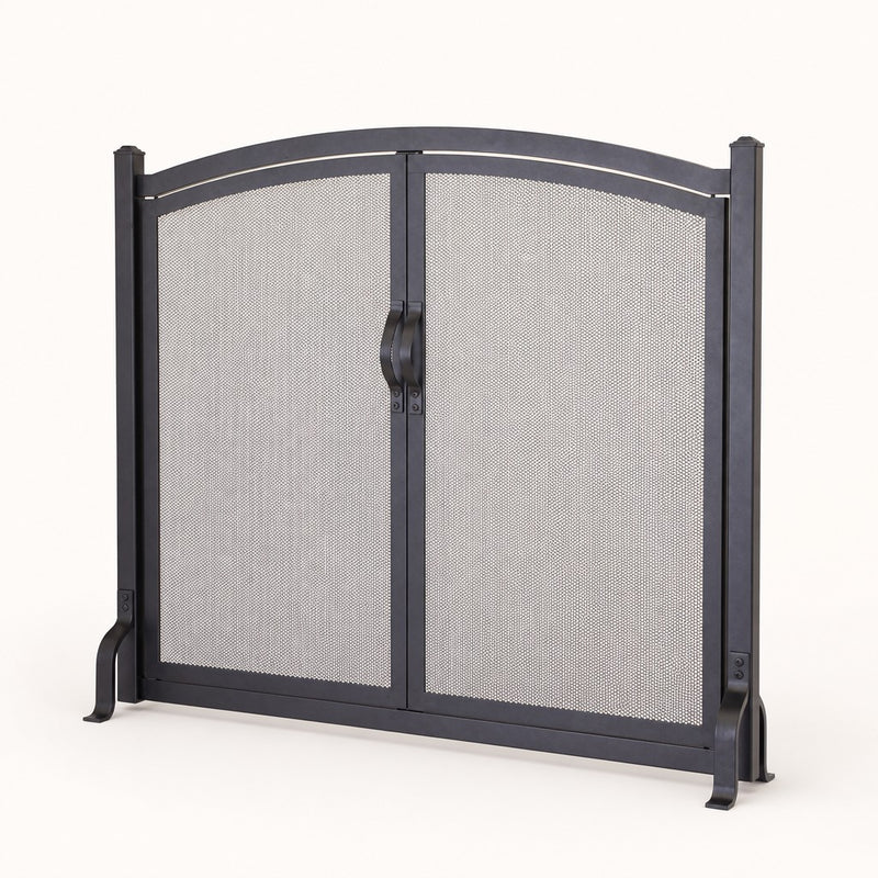Early American Arched Fireplace Screen with Doors — studio