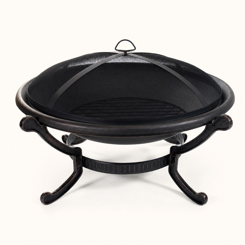 Bronze Round Steel Fire Pit — studio