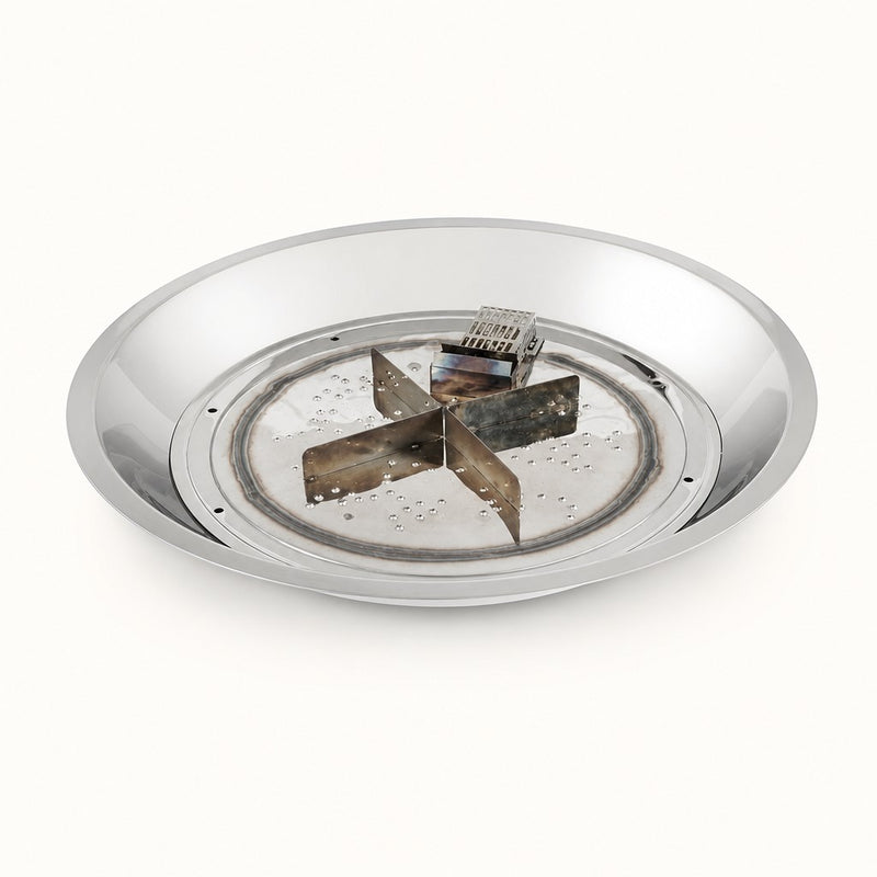 Round Stainless Steel Crystal Fire Plus Burner - 20" — studio