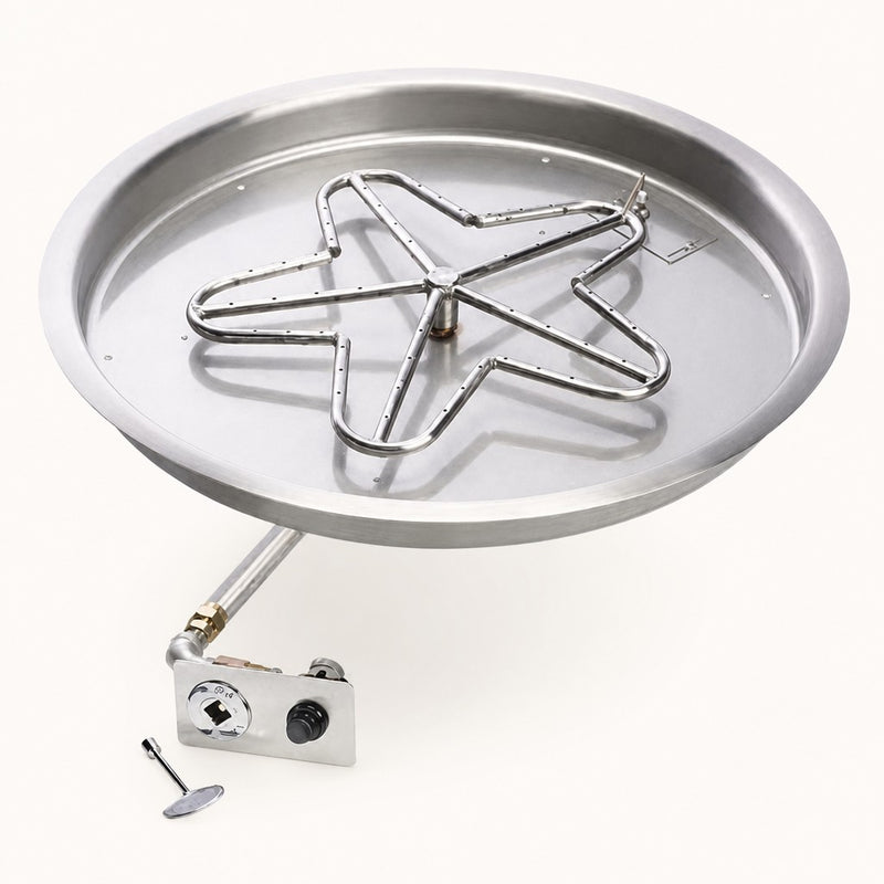 25" Push Button Ignition Fire Pit Kit — studio