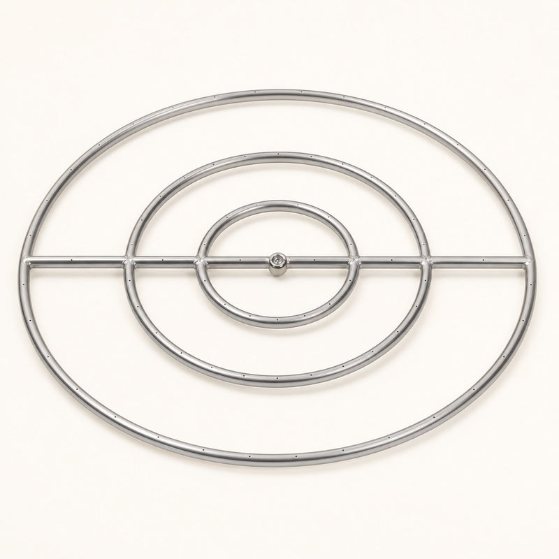 Stainless Steel Round Gas Fire Pit Burner - 30" — studio