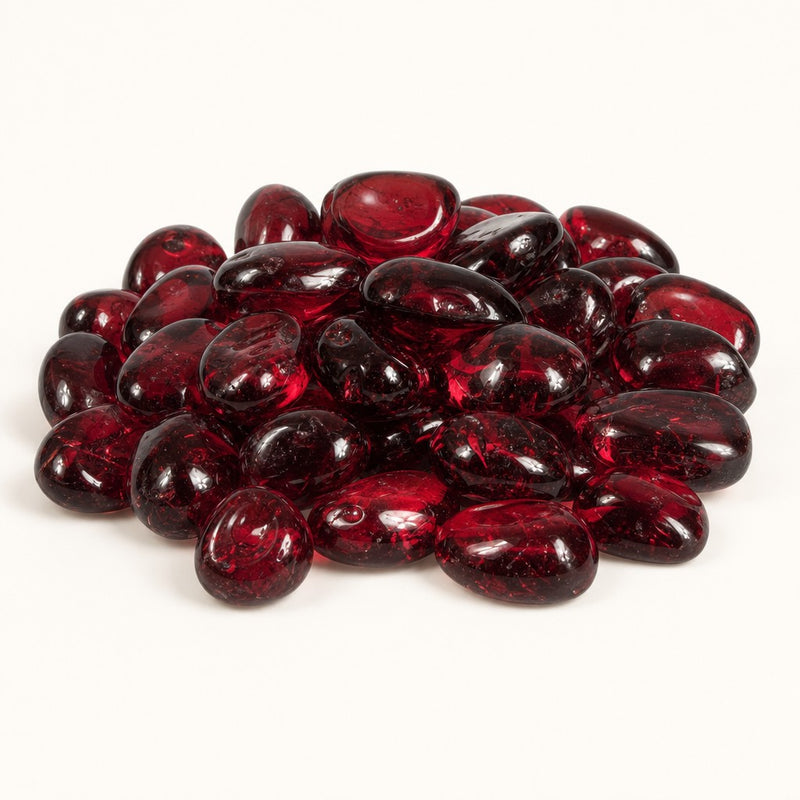 Krystal Fire - Smooth Fire Glass - 1" Cherry — studio
