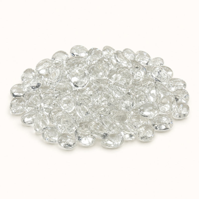 Krystal Fire - Smooth Fire Glass - 1" Iridescent Ice — studio