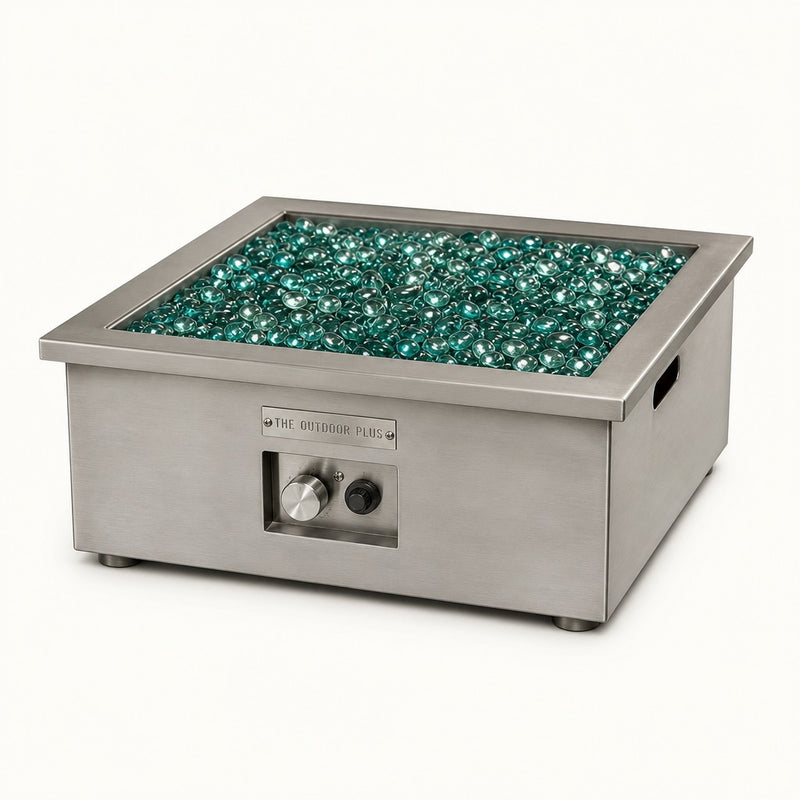 Krystal Fire - Gem Fire Glass - Tropic Blue 10 lbs. — studio