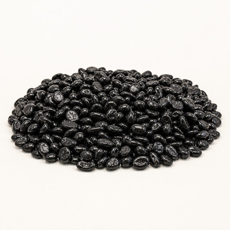 Krystal Fire - Gem Fire Glass - Black 10 lbs. — studio