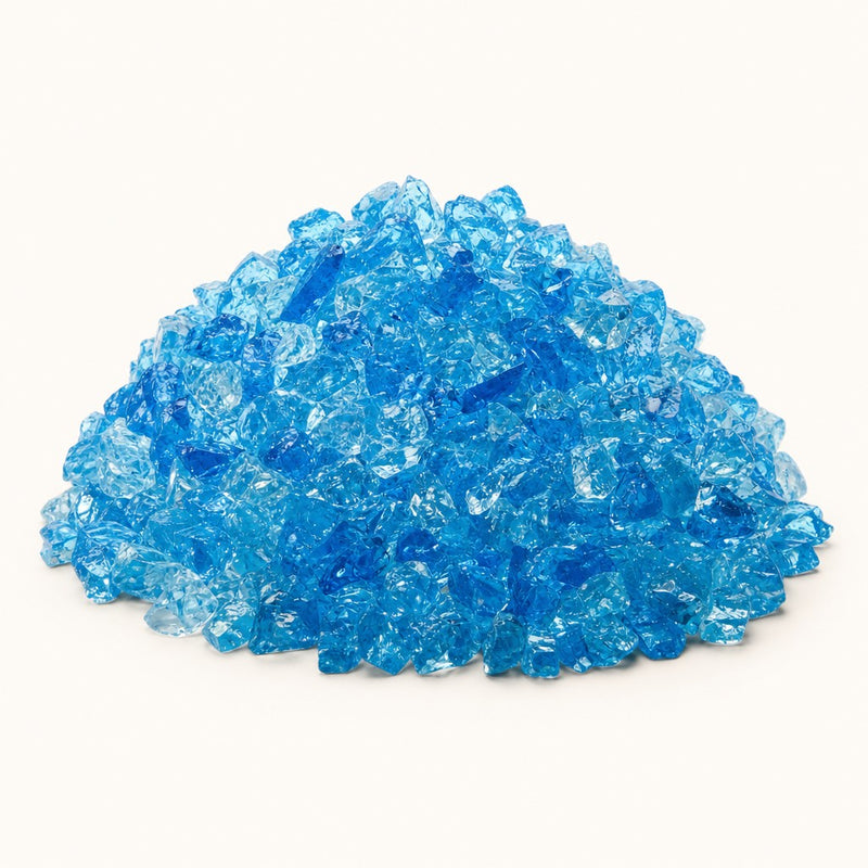 Krystal Fire - Fire Glass - 1/4"-1/2" Turquoise Ice — studio