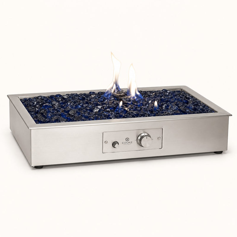 Krystal Fire - Fire Glass - 1/2"-3/4" Royal Blue - 10lbs — studio