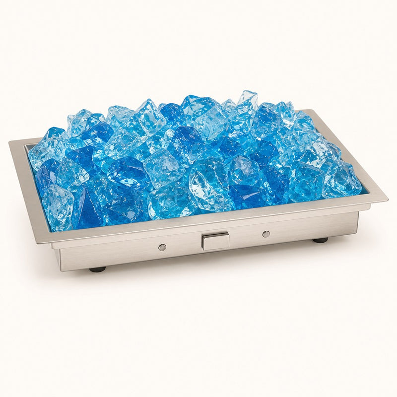 Krystal Fire - Fire Glass - 1/2"-1" Turquoise Ice — studio