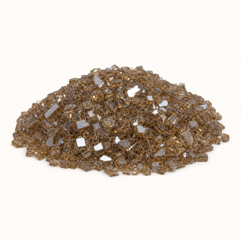 Copper Reflective - 1/4" Fire Glass- 10 lbs — studio