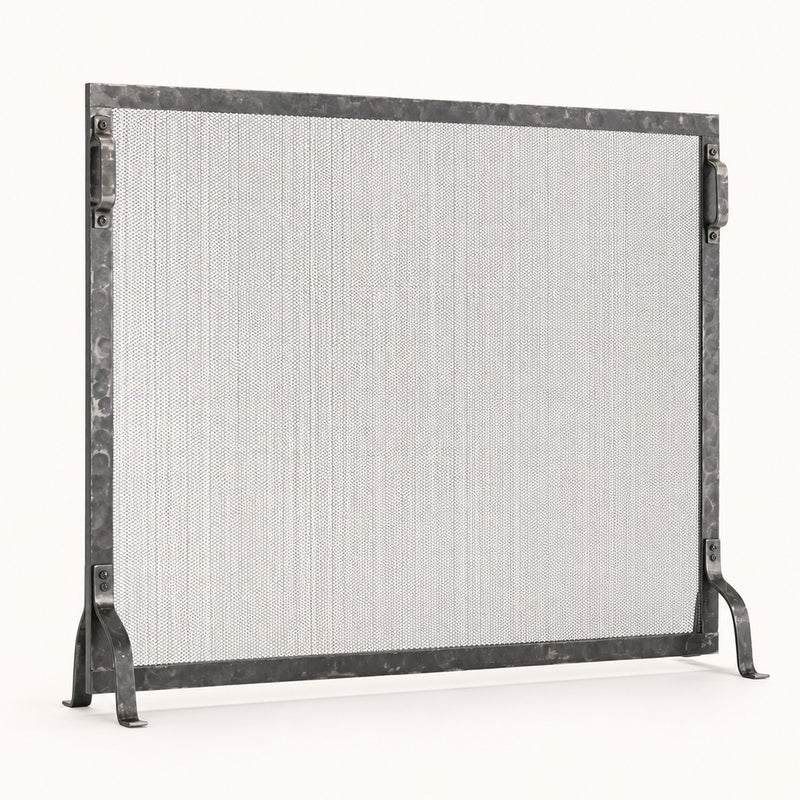 Hammered Fireplace Screen — studio