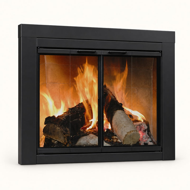 Ardmore Black Fireplace Door — studio