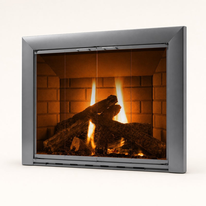 Premier View Masonry Fireplace Door — studio