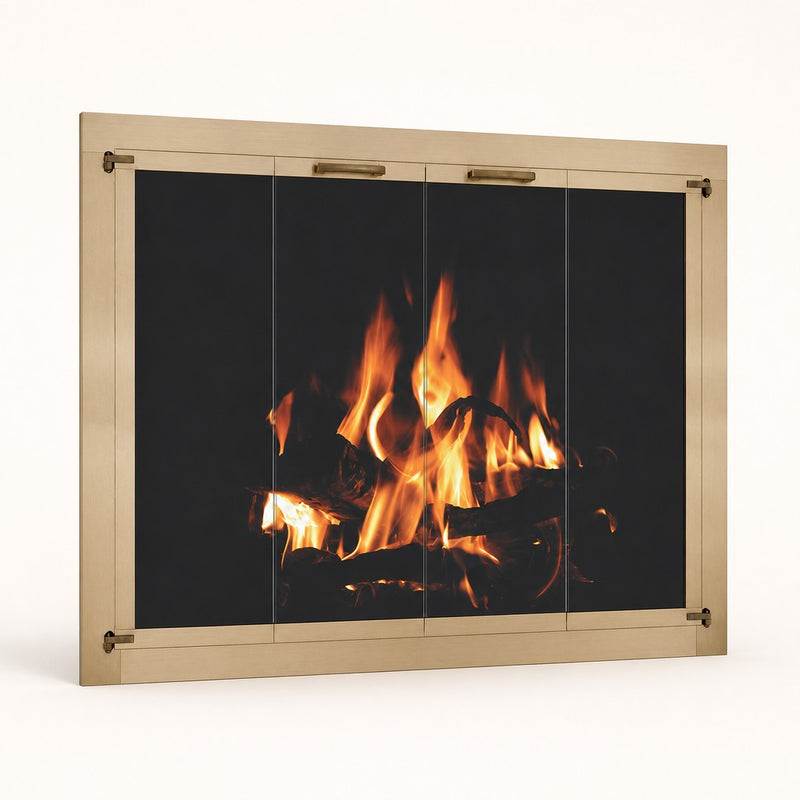 Heritage Overbrook Custom Masonry Fireplace Door — studio