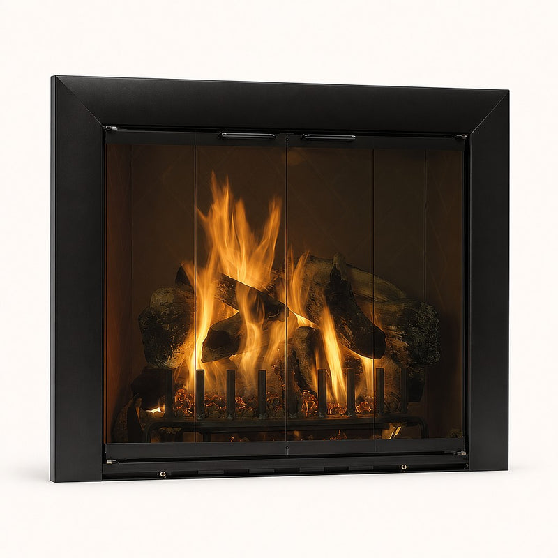 Reflection Standard Masonry Fireplace Glass Door — studio