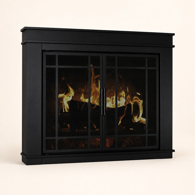Finley Fireplace Glass Door — studio