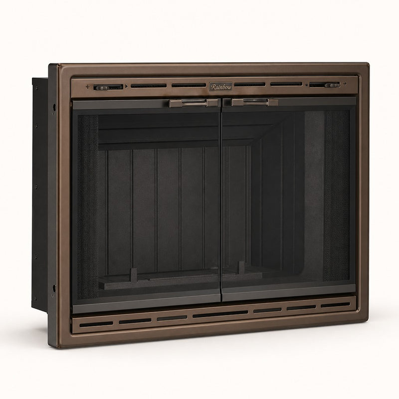 Rainbow Zero Clearance Fireplace Door — studio