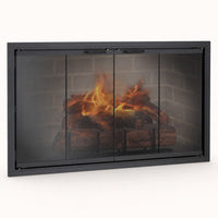 Stiletto Zero Clearance Fireplace Glass Door — studio