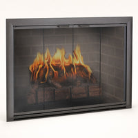 Brookfield Masonry Fireplace Glass Door — studio